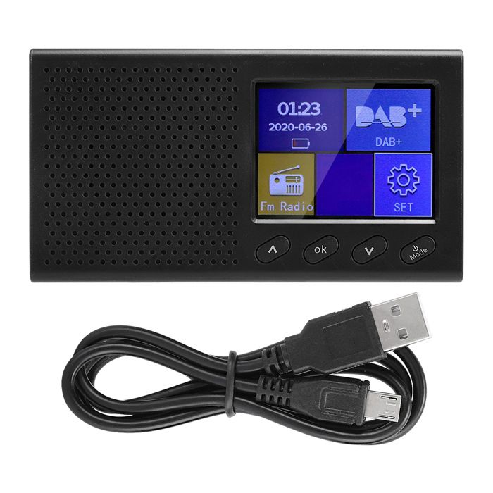 Tragbares Bluetooth-digitalradio Mit Mp3-musikplayer Und Farb-lcd-bildschirm