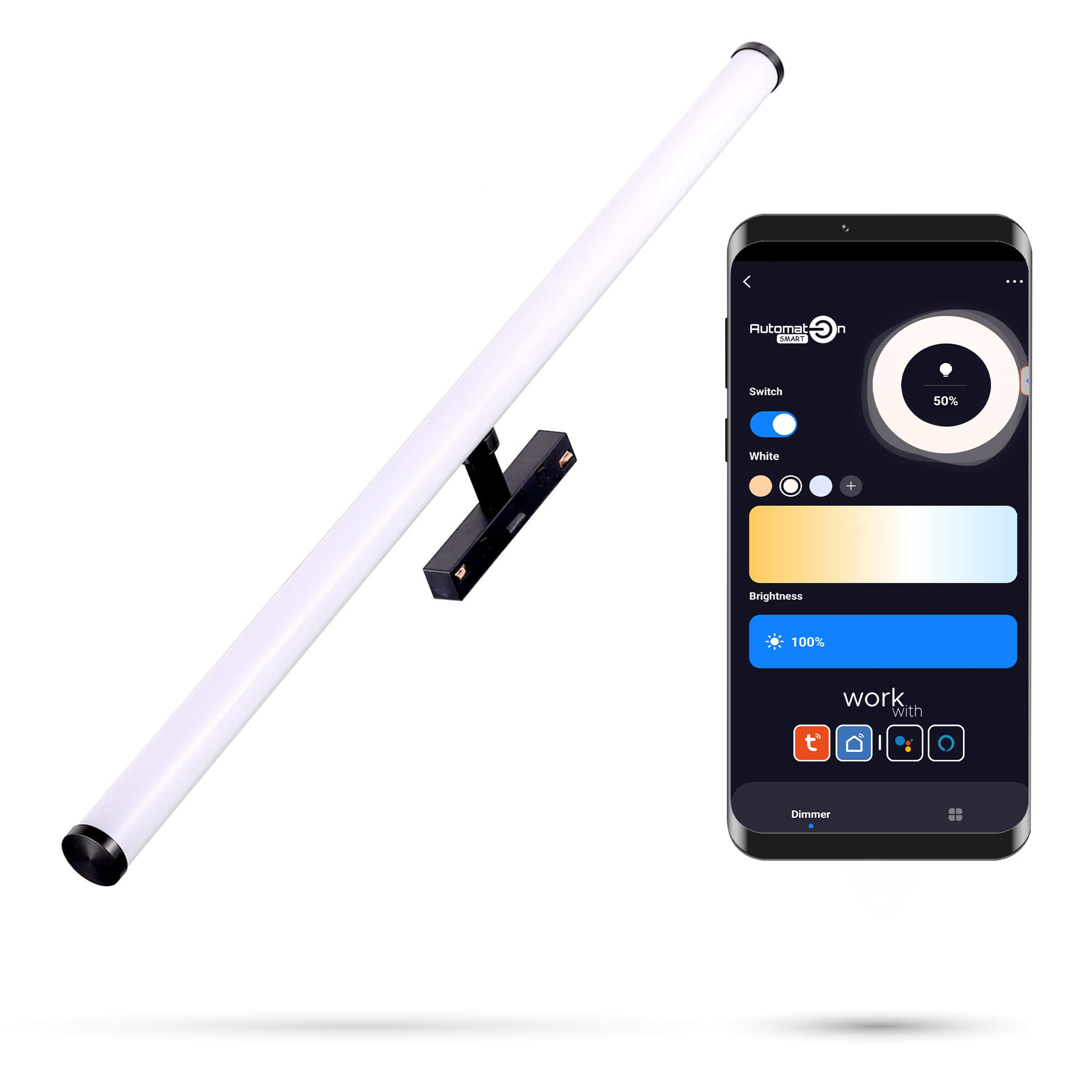 Tuya 2,4 Ghz Led-strahler, 15 W, Für Magnetschienen Smart Track, 48 V Dc, 2700–6000 K, Dimmbar