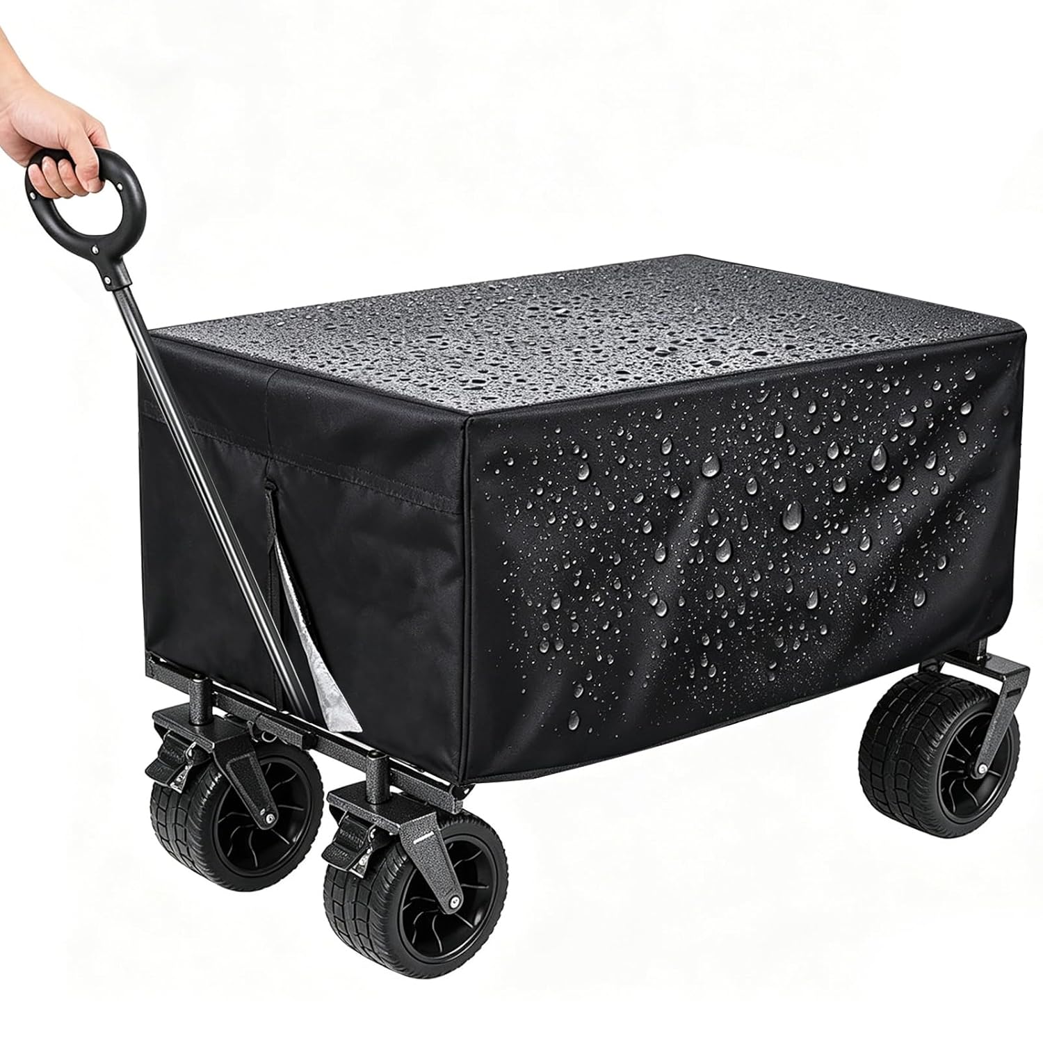 Bâche De Pluie Pour Chariot, Housse De Protection Universelle En Tissu Oxford, Housse Pour Chariot De Jardin, Housse Pliable D'Extérieur, Imperméable Et Résistante À La Poussière, Au Soleil Et À La Ne