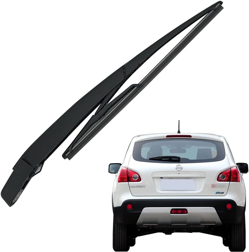 Essuie-glace Arrière Noir, Bras D'Essuie-glace Arrière De Rechange + Kit D'Essuie-glace Avant Pour Qashqai 2008-2019