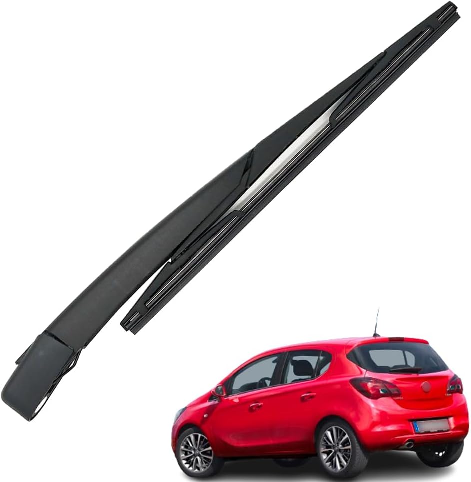 Essuie-glace Arrière Noir, Bras D'Essuie-glace Arrière De Rechange + Kit D'Essuie-glace Avant, Compatible Avec Opel Astra H 2004-2010, Compatible Avec Opel Corsa E 2014-2019
