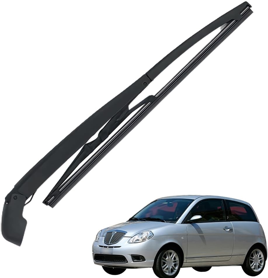 Kit D'Essuie-glace Arrière Noir, Comprenant Bras Et Balai D'Essuie-glace Pour Lancia Ypsilon 2003-2013