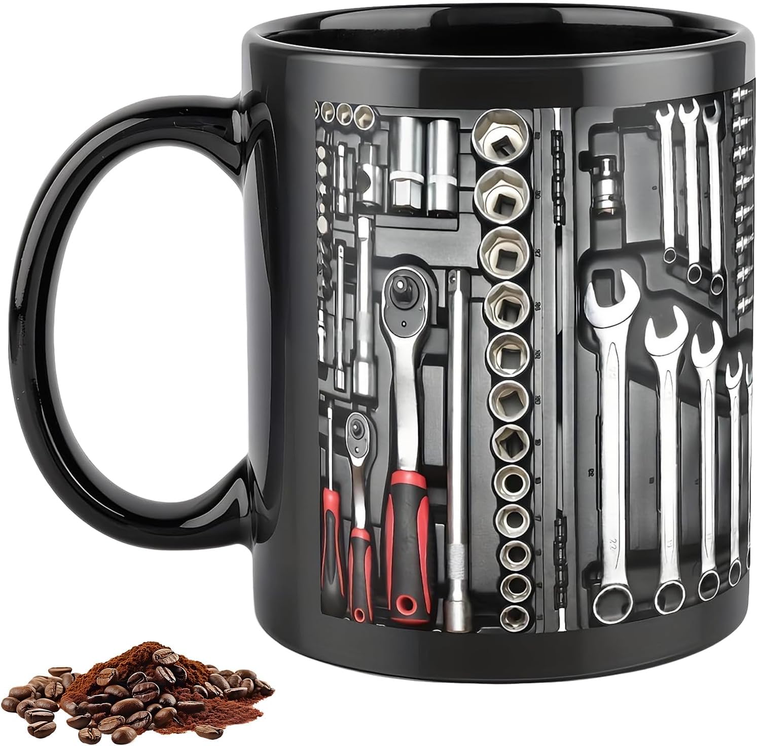 Mug À Outils Pour Mécaniciens, Mug En Céramique De 350 Ml, Mug À Outils Robuste Avec Anse, Mug À Outils Pour Ingénieurs, Hommes, Lui, Papa