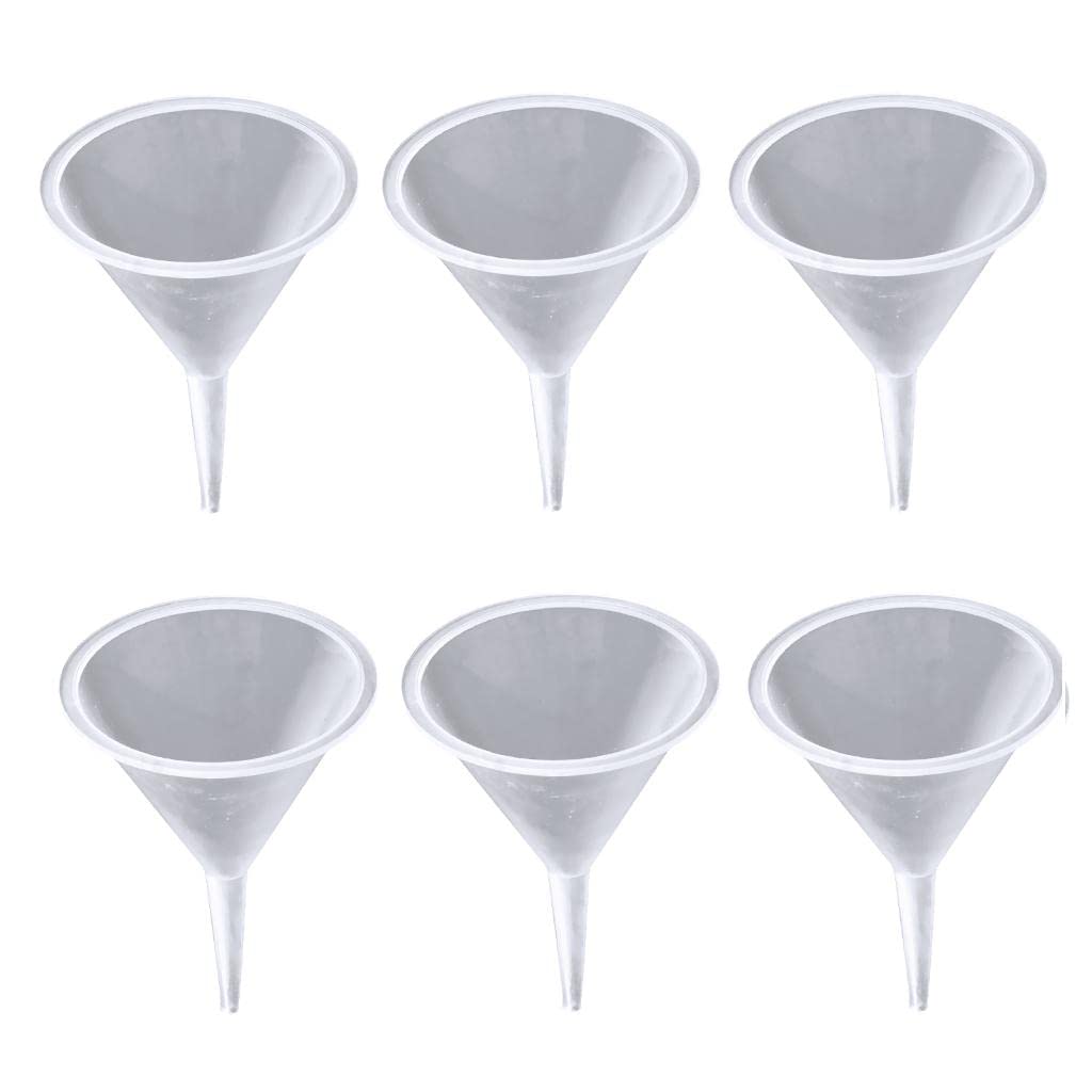 Ensemble De 6 Mini-entonnoirs, Entonnoir De Cuisine En Plastique, Entonnoir À Huile, Entonnoir De Laboratoire, Entonnoir À Parfum, Entonnoir À Confiture, Entonnoir Pour Remplir Les Bouteilles Ou Les R