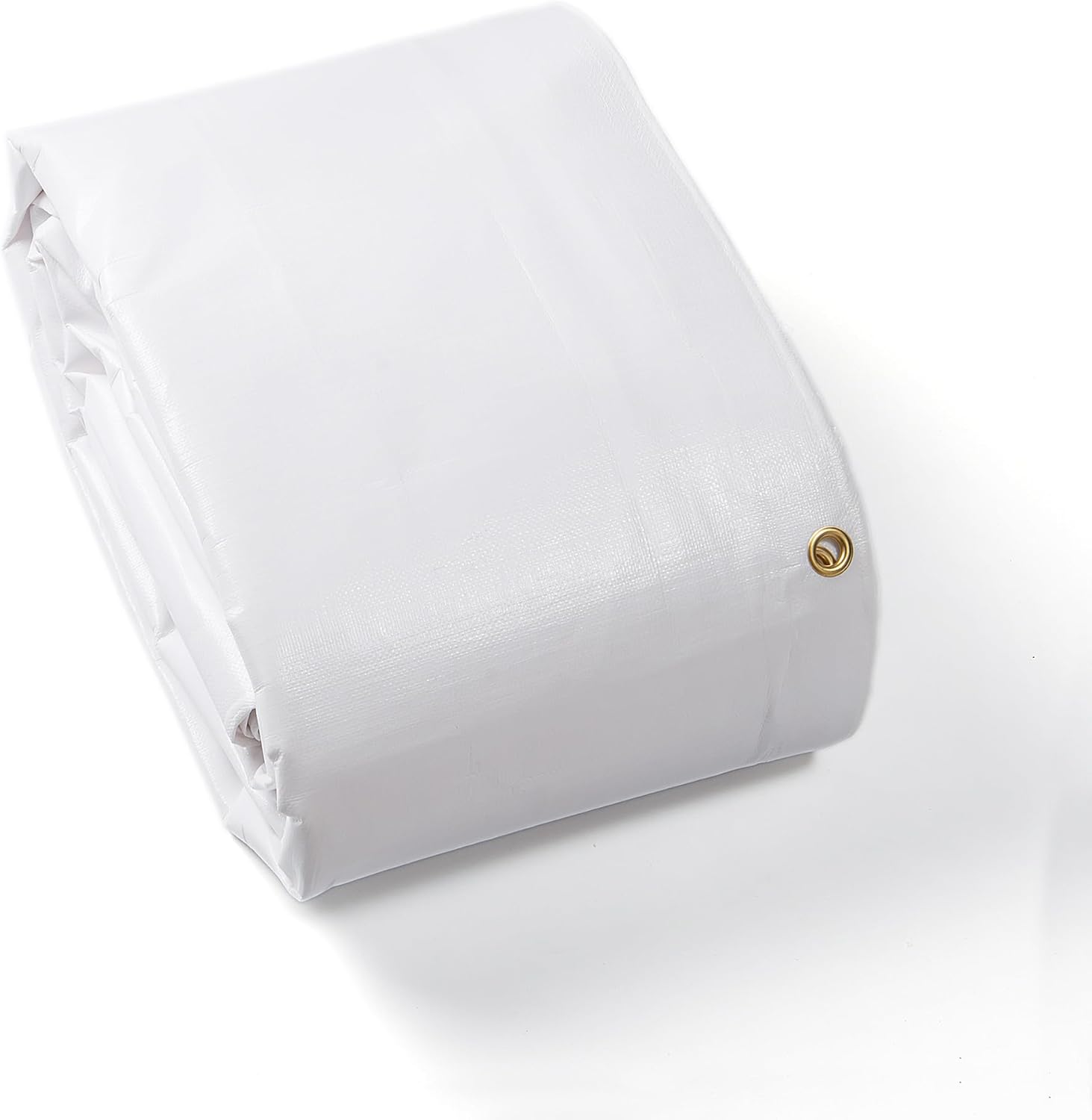 Bâche Imperméable Guard Shield Avec Œillets 2 M X 2 M Blanche Extrêmement Résistante Multifonctionnelle Polyester 300 G/m² Résistante À La Déchirure, Stabilisée Aux Uv, Enduite Double Face