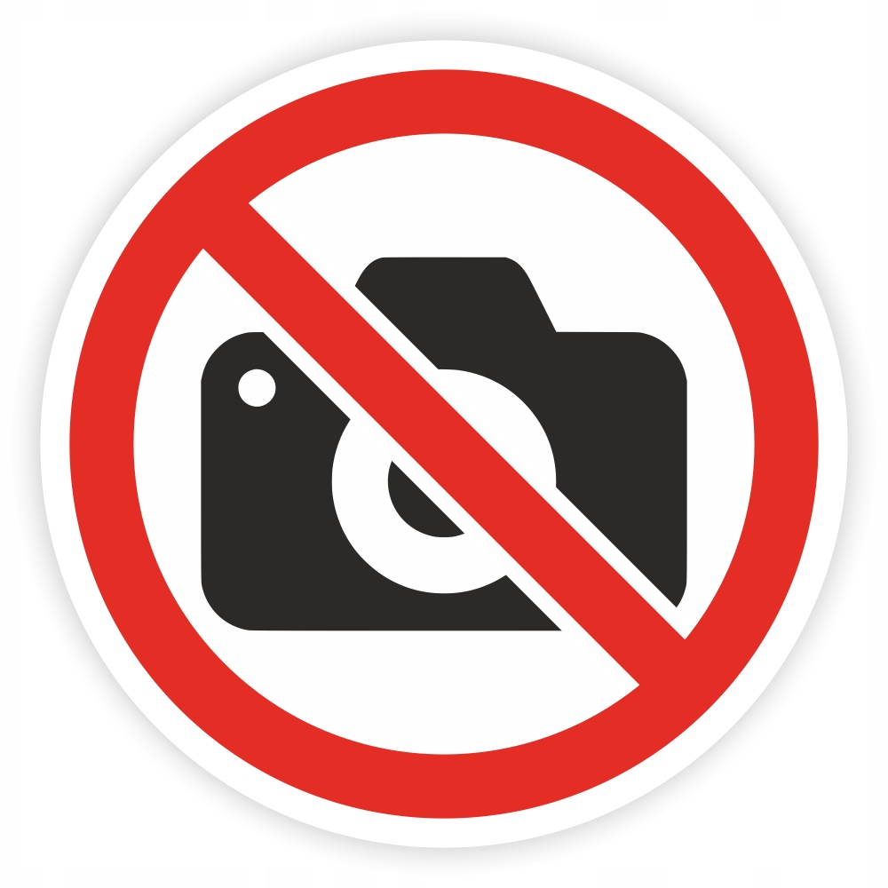 Informationsaufkleber – Fotografieren Verboten 20 Cm