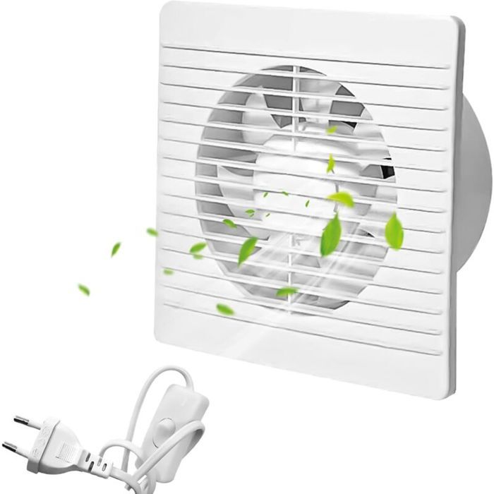 Badezimmerlüfter – 100 Mm Durchmesser – Leiser Betrieb – Energiesparend – Robustes Abs-material