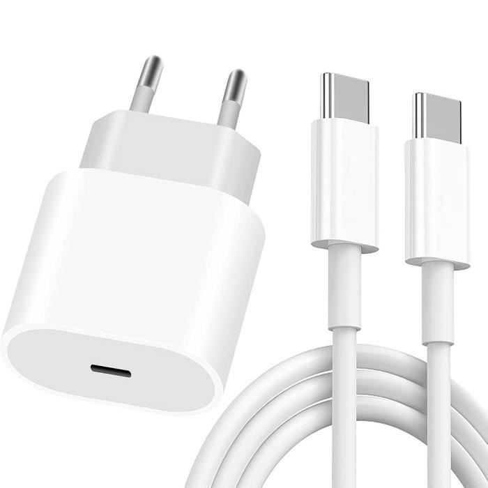 25-w-usb-c-ladegerät – Weiß – 20-w-usb-c-kabel (1 M) – Kompatibel Mit 17-, 16- Und 15-zoll-modellen – Schnellladung