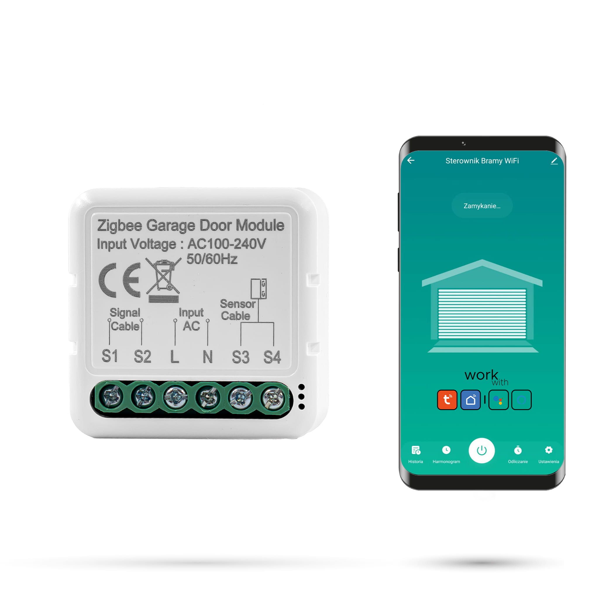 Zigbee Tuya Garagentorsteuerung Mit Sensor