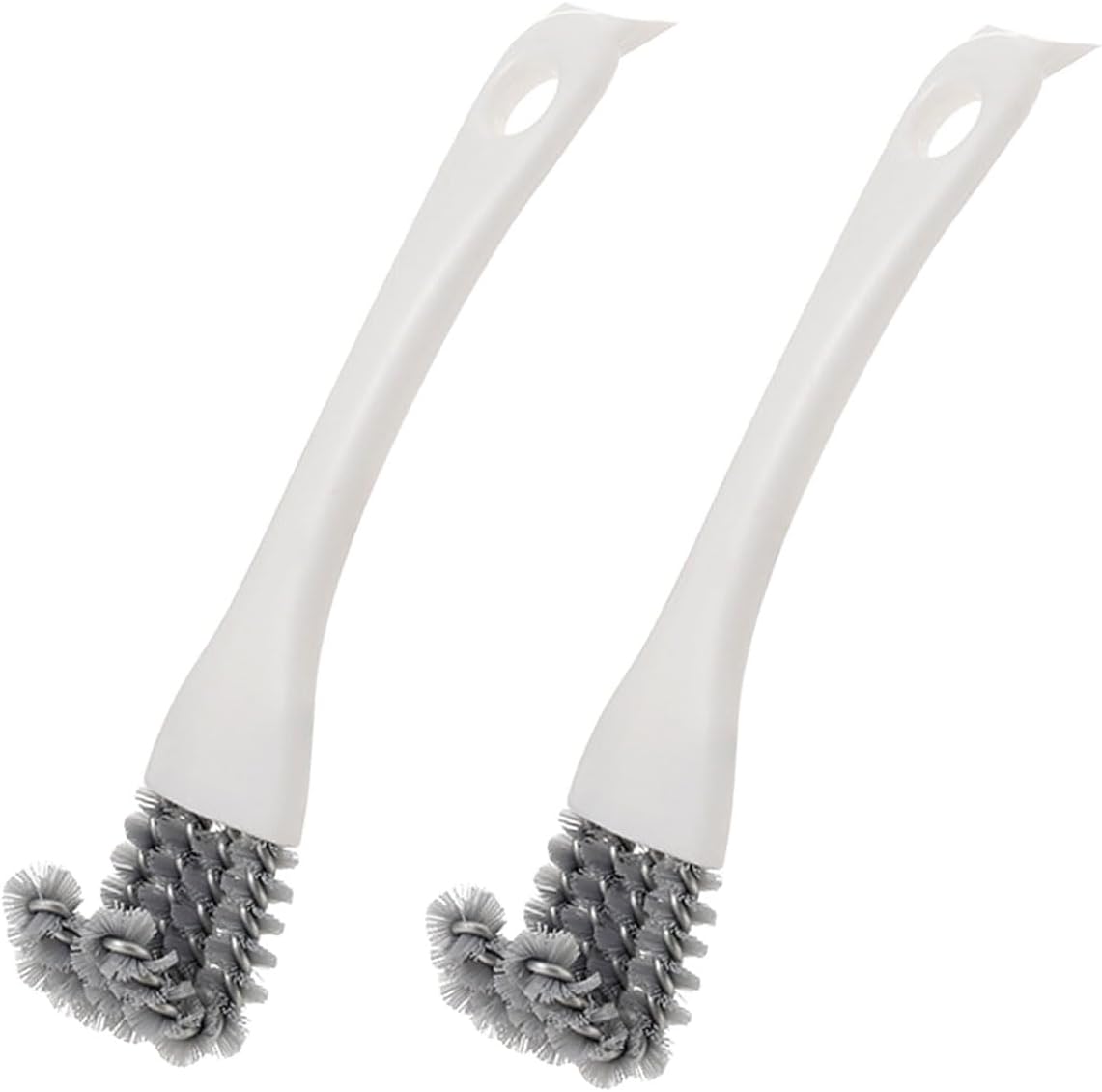 Brosse De Nettoyage Multifonctionnelle – 2 Pièces Pour Barbecue, Cuisinière, Évier, Recoins Difficiles D'Accès Et Grilles De Barbecue Avec Petite Tête De Brosse