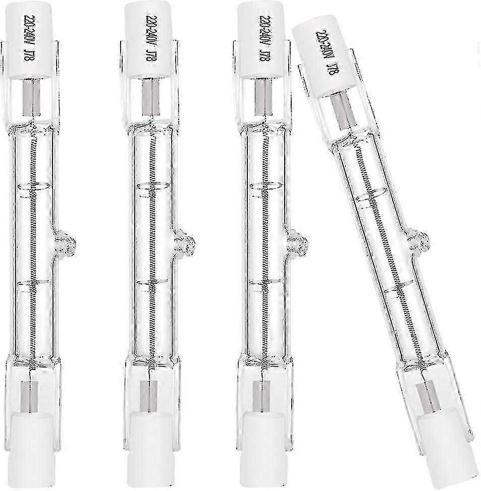 R7s 78mm 100w 1600lm 2700k Halogenlampe Für Landschafts- Und Öffentliche Beleuchtung (4er-pack)