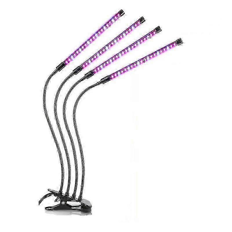 Pflanzenlampe Mit 4 Flexiblen Led-röhren, Hydroponiklampe Für Den Innenbereich Zur Anzucht Von Pflanzen Im Gewächshaus.