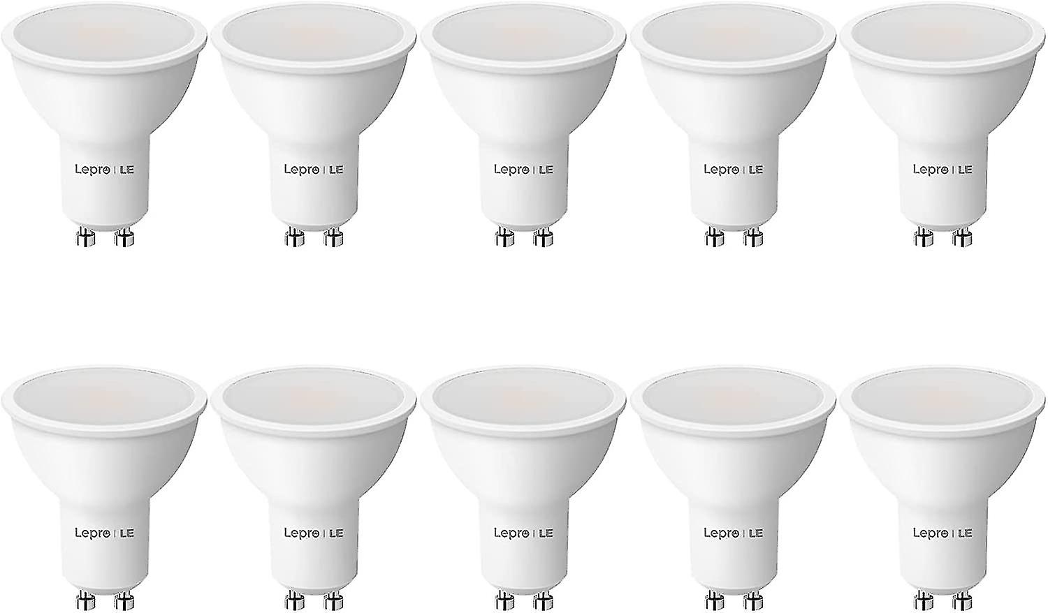 Gu10-led-lampe, Warmweiß (2700 K), 4 W, 345 Lm, Entspricht Einer 50-w-halogen-spotlampe, Energiesparende Gu10-led-lampe, 100° Breiter Abstrahlwinkel, Nicht Dimmbar, 1 Stück