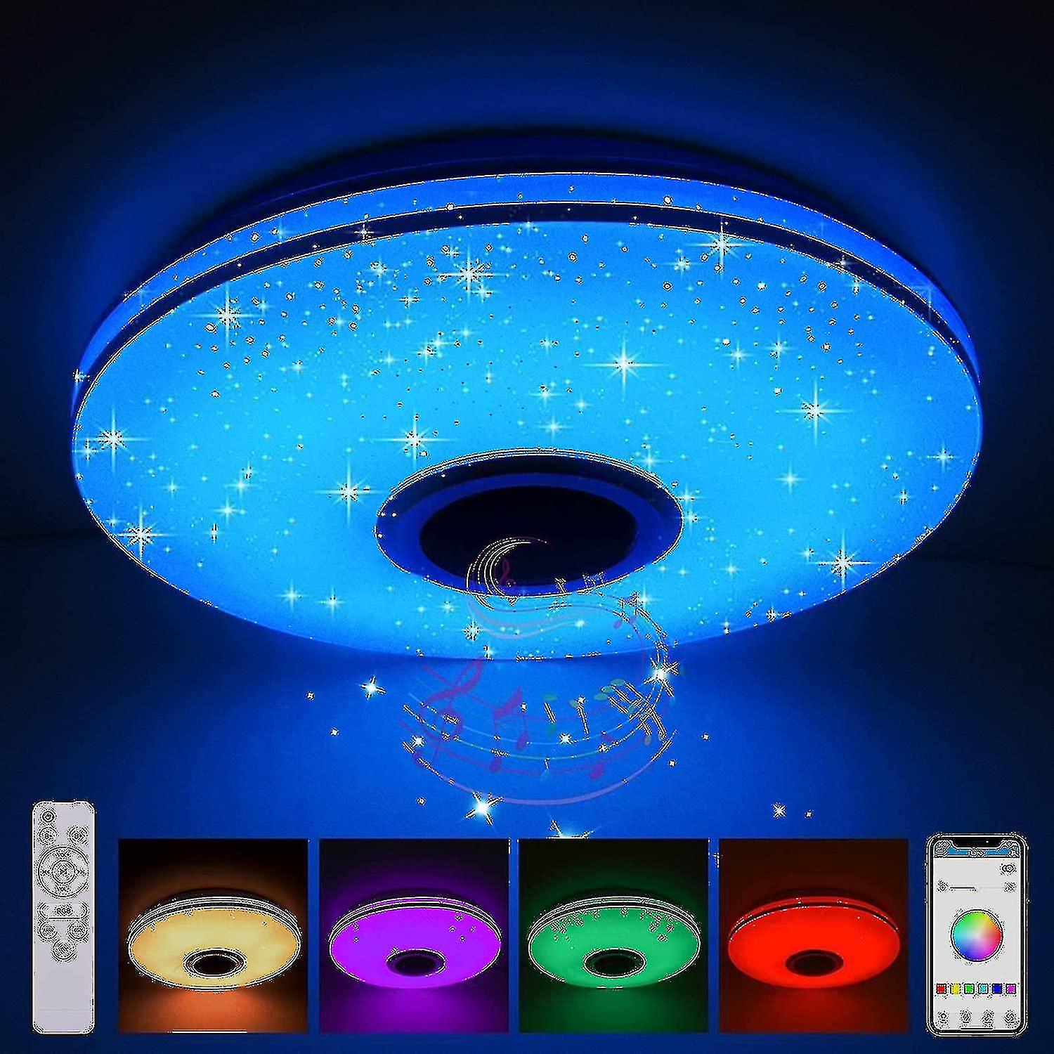 36-w-led-terrassenleuchte, Dimmer Mit Bluetooth-lautsprecher, Led-terrassenleuchte Mit Fernbedienung Oder App-steuerung – Yuyu