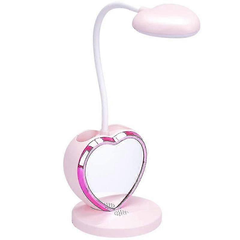 Wiederaufladbare Schreibtischlampe Für Mädchen Mit Usb-anschluss Und Stifthalter, Augenschonende Led-lernlampe Für Zuhause Und Büro