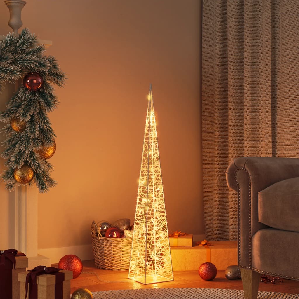 Led-leuchtkegel Acryl Deko Warmweiß 90 Cm Vidaxl