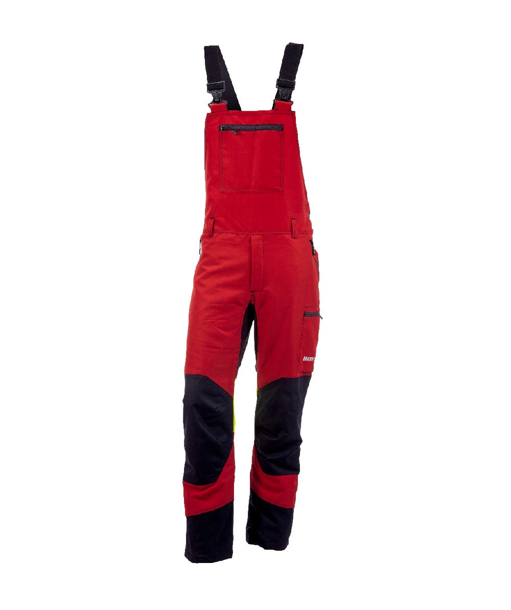 Kox - Schnittschutz Latzhose Duro 3.0 Rot/gelb Größe 62