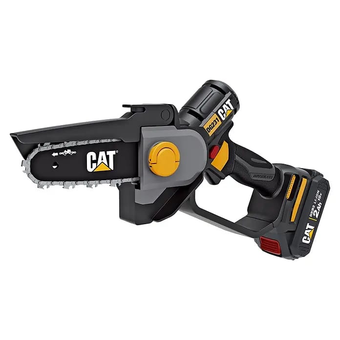 Caterpillar Einhand-Akku-Kettensäge DG231 (18 V, 4 Ah, 1 Akku, Schwertlänge: 12 cm)