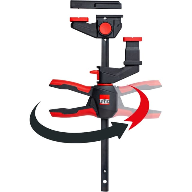 2x Einhand-Tischzwinge mit drehbarem Griff (EZR360-15SET)