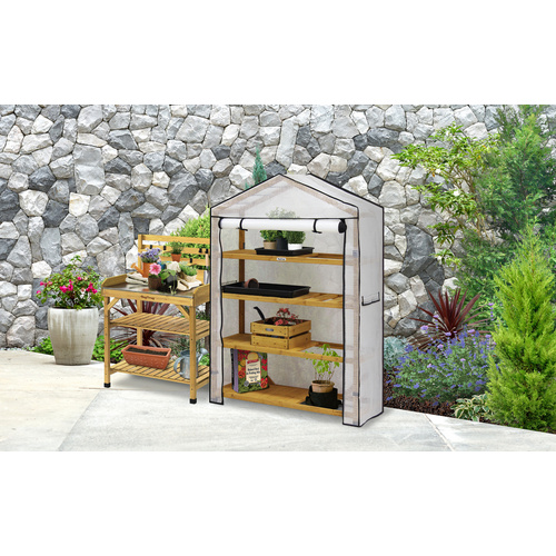VegTrug Pflanztisch, Natur, TxBxH: 49 x 71 x 157cm Bild 5
