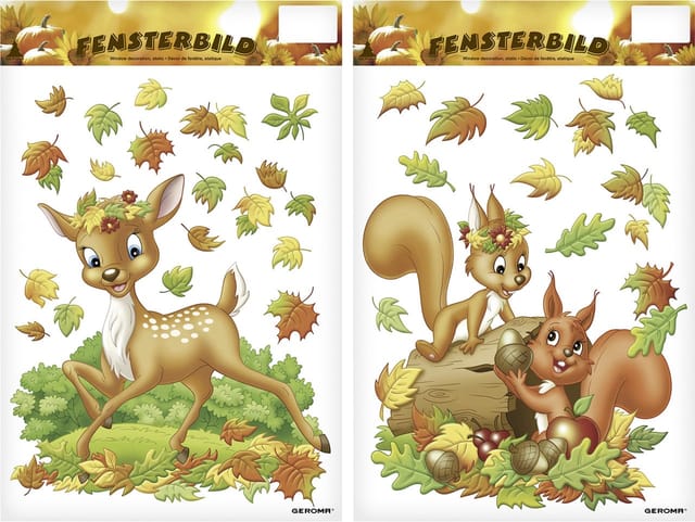 Fensterbild Herbst 21 x 32 cm