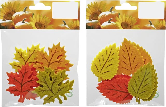Deko-Herbstblätter aus Filz 6 cm bunt 8 Stück