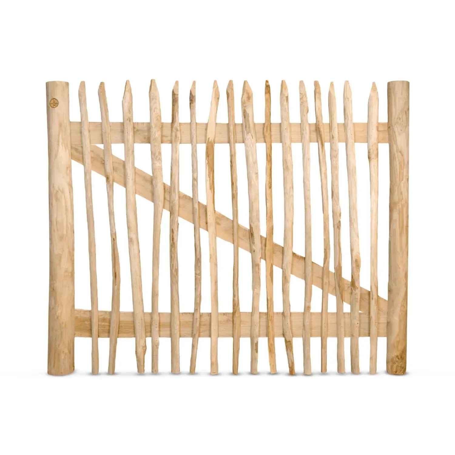 Stiltreu Genageltes Staketenzaun-Tor Edelkastanie Breite 170 cm Höhe 120 cm