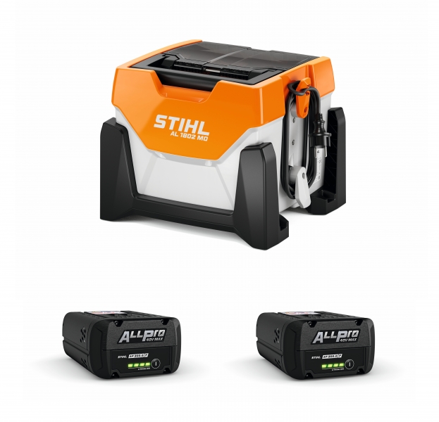 STIHL AL 1802 MO Akku Schnellladegerät + 2x AP 300.0 P Akku ALLPRO/AP-System Bild 2