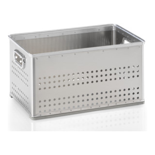 Gmöhling Transportkorb A 113 gelocht Volumen 50l Aluminium