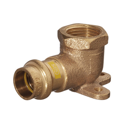 Wandwinkel V-Press Copper AQUAGAS 90°, IG, 15mm x 1/2