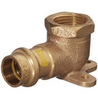 Wandwinkel V-Press Copper AQUAGAS 90°, IG, 15mm x 1/2 Bild 2