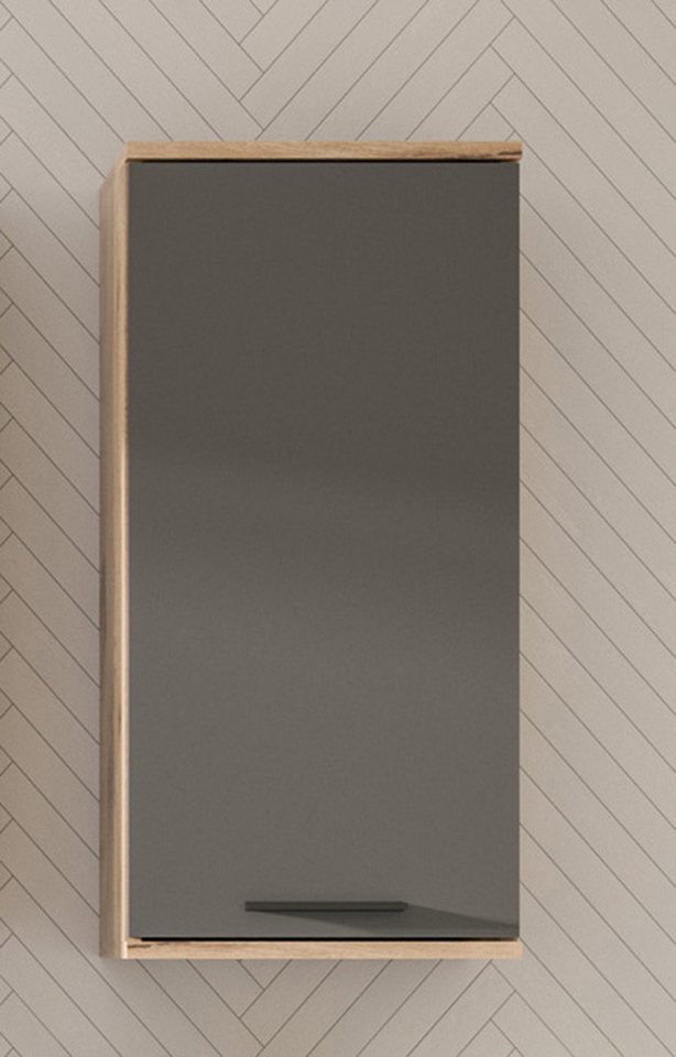 welltime Hängeschrank Riga, Breite 37cm, 1 Tür (Türanschlag wechselbar), 1 Einlegeböden Badmöbel, Badschrank, Schrank, Wandschrank, Bad, Badezimmer