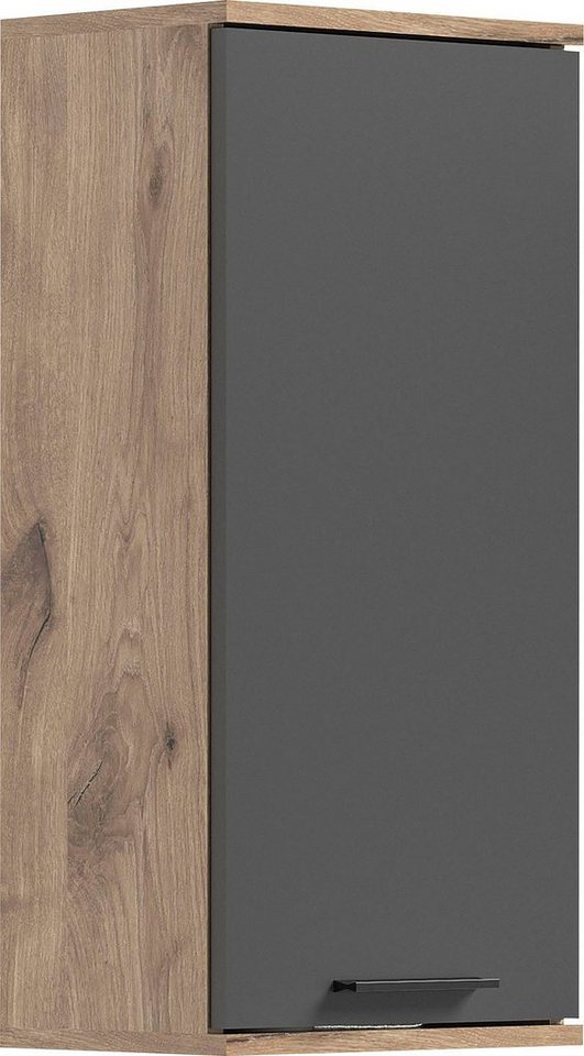 welltime Hängeschrank Riga, Breite 37cm, 1 Tür (Türanschlag wechselbar), 1 Einlegeböden Badmöbel, Badschrank, Schrank, Wandschrank, Bad, Badezimmer Bild 2
