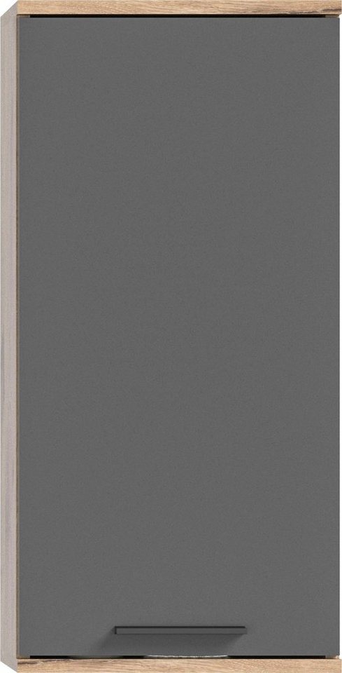 welltime Hängeschrank Riga, Breite 37cm, 1 Tür (Türanschlag wechselbar), 1 Einlegeböden Badmöbel, Badschrank, Schrank, Wandschrank, Bad, Badezimmer Bild 3
