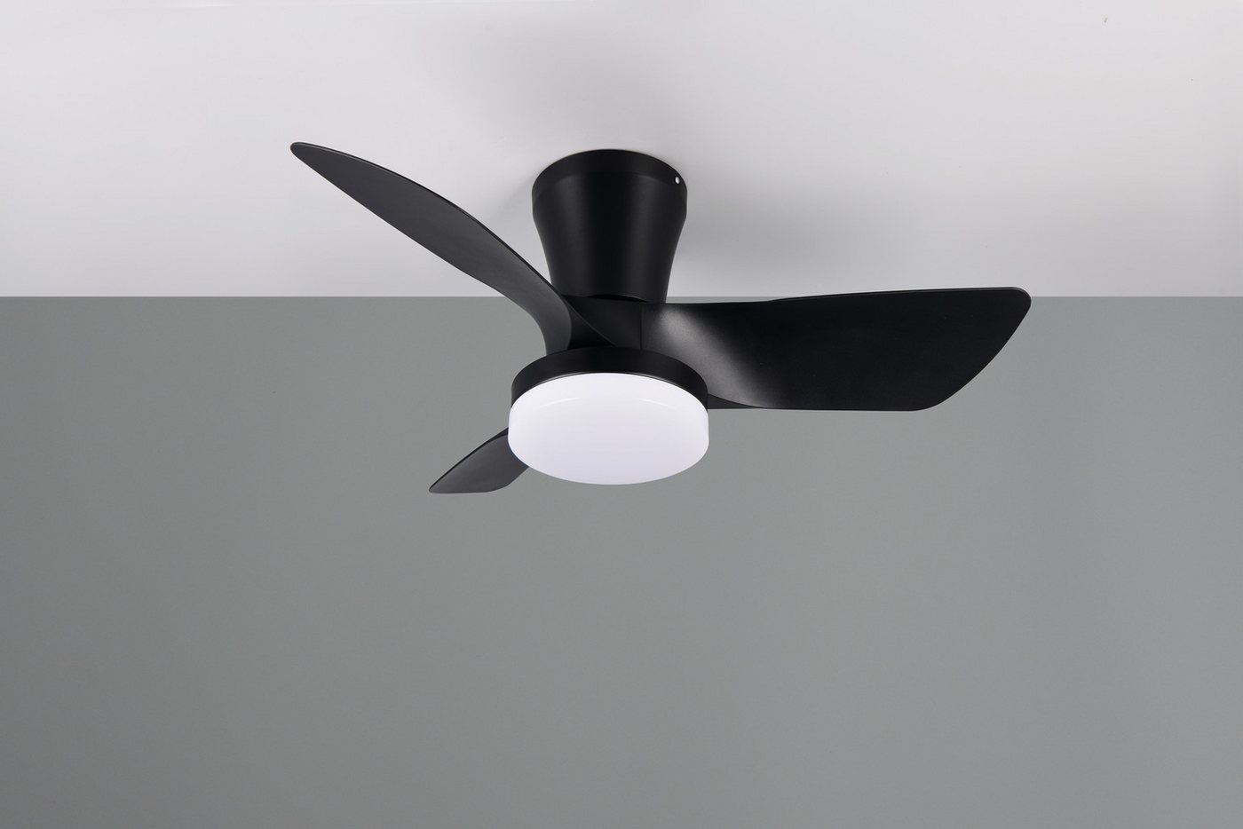 Reality Leuchten LED Deckenleuchte RANDERS mit Ventilator, Deckenventilator mit Licht inkl Fernbedienung, Ventilatorfunktion, LED fest integriert, warmweiß - kaltweiß, 6 Geschwindigkeiten Timer Vor- & Rücklauf LED dimmbar CCT Nachtlicht Bild 4