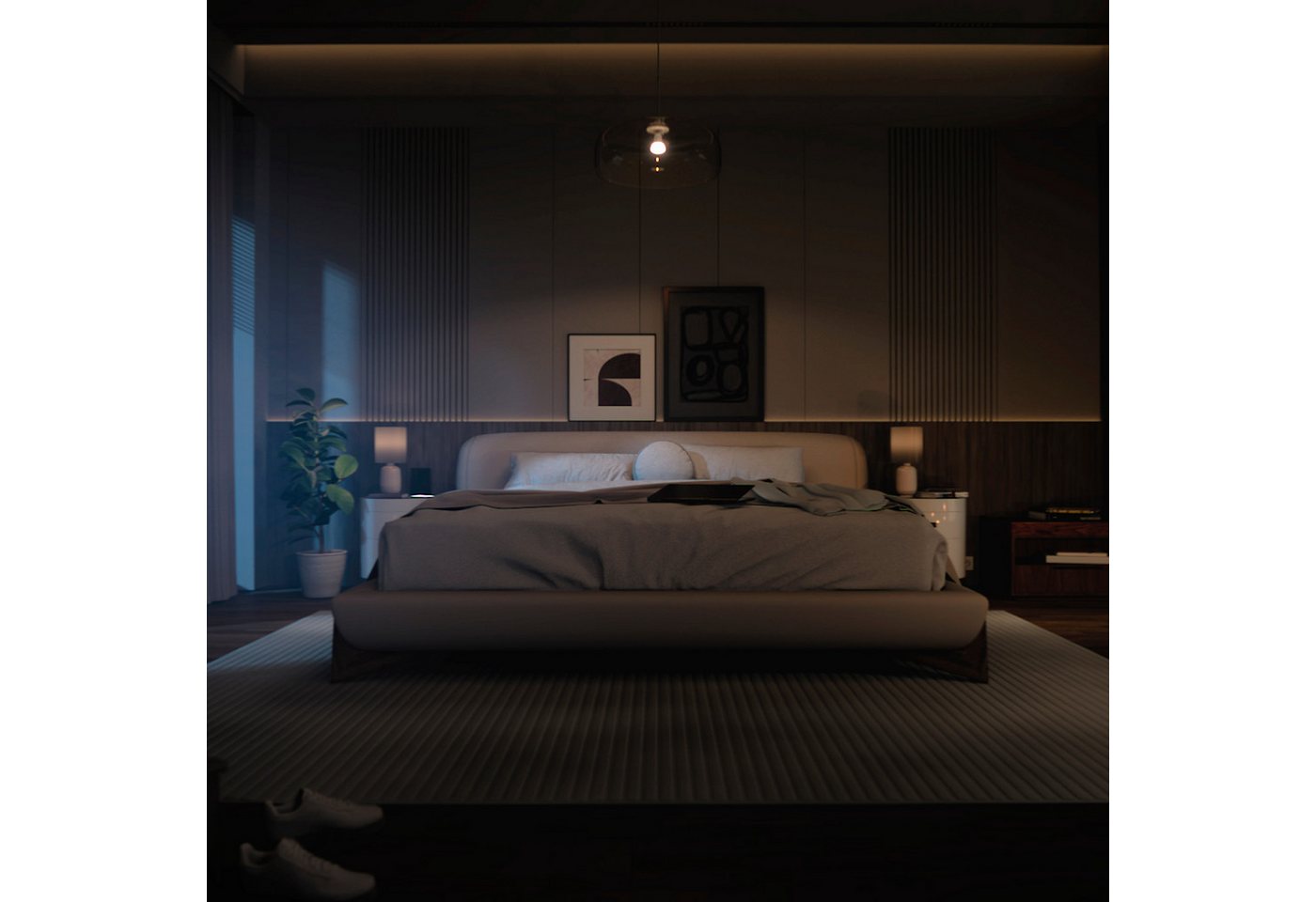 Philips Hue LED-Leuchtmittel White Ambiance 810lm smarte Lampe, E27, 4 St., Farbwechsler, Vollspektrumlicht 1000K-20000K Bild 5