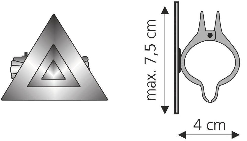 Liedeco Dekoklammer Grafik, Gardinen, Vorhänge, (Packung, 2-St), für Gardinen, Vorhänge Bild 2