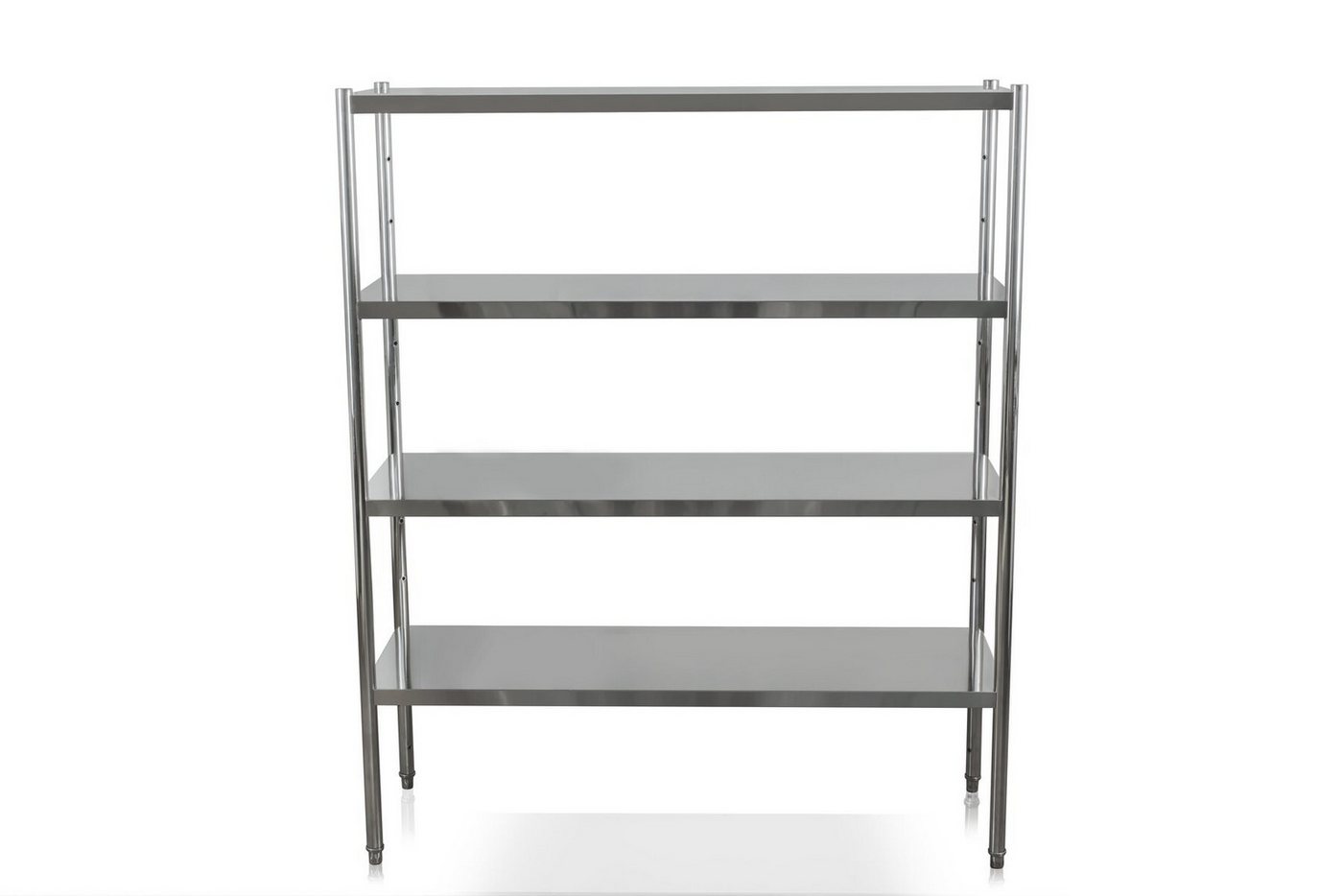 GastroHero Standregal Edelstahl Lagerregal 200x50 Gastro Regal 4 Böden 180 cm