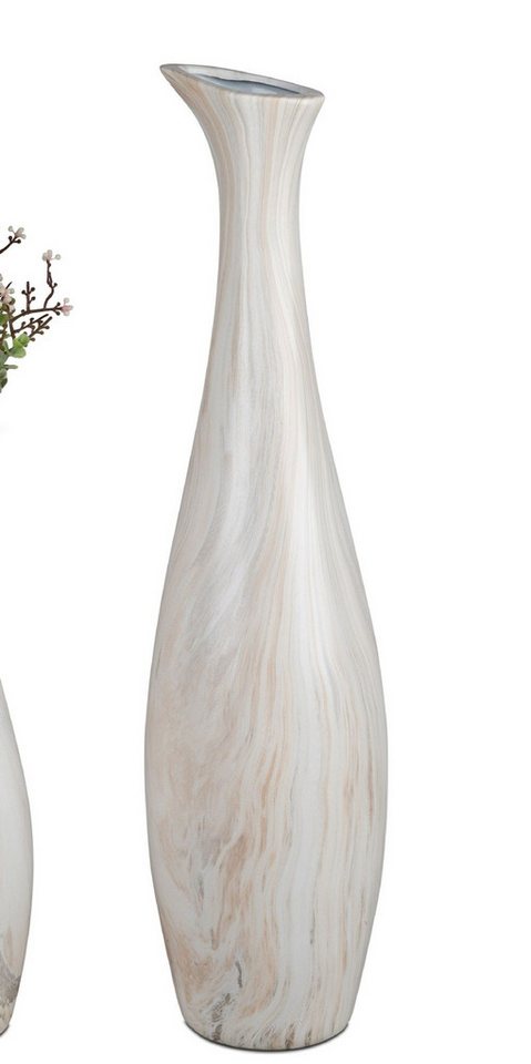 formano Bodenvase MARMOR, Höhe: 60cm, Farbe: Creme, Motiv: Marmor Bild 4