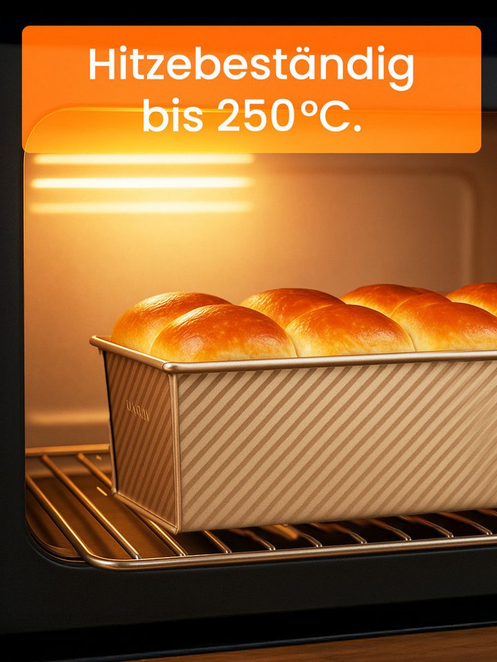 Youyijia Brotbackform Brotbackform mit Deckel Extra Hohe Toastbrot Backform Bild 3