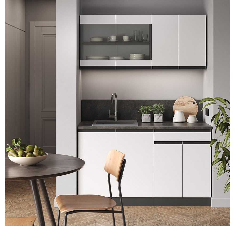 Vicco Hängeschrank R-Line, Weiß, 59.2 x 59 cm Möbelfront für den Hängeglasschrank (1-St) Bild 5