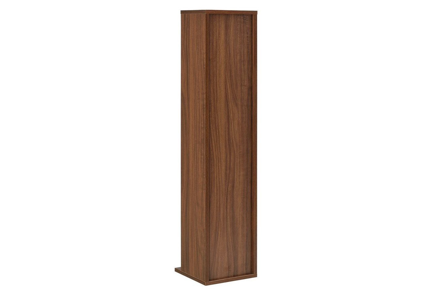 en.casa CD-Regal, »Tynset« 90x20x20 cm Standregal mit 6 Fächern Walnussoptik