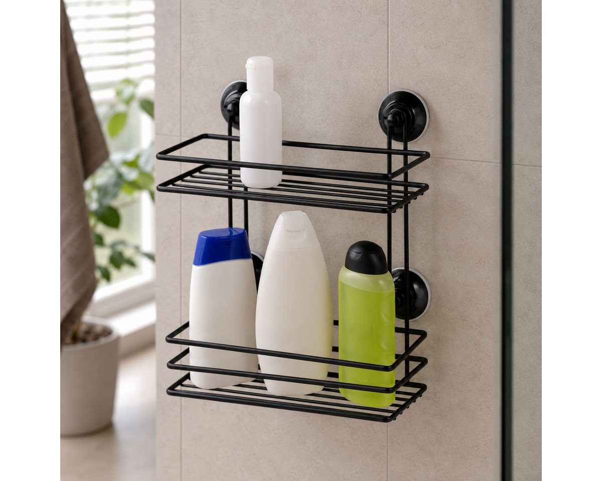 Bath & Shower Badorganizer Bath & Shower Badregal mit Saugnapf - Badezimmer Regal Bild 2