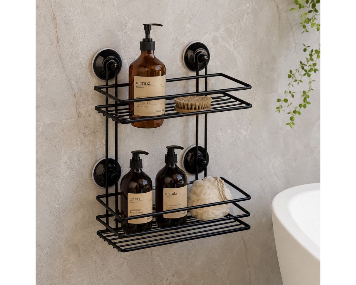 Bath & Shower Badorganizer Bath & Shower Badregal mit Saugnapf - Badezimmer Regal Bild 5