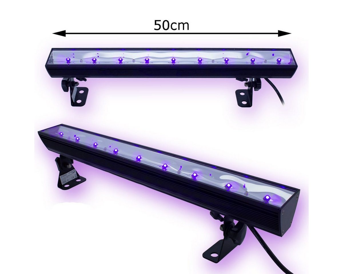 SATISFIRE Discolicht UV50LED BAR 9x3W Schwarzlicht UV LED Bar 50cm schwenkbar, UV Schwarzlicht Bild 3