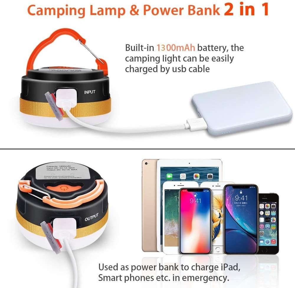 FELIXLEO LED Tischleuchte LED Campinglampe Magnetisch Powerbank Campinglaterne Bild 2