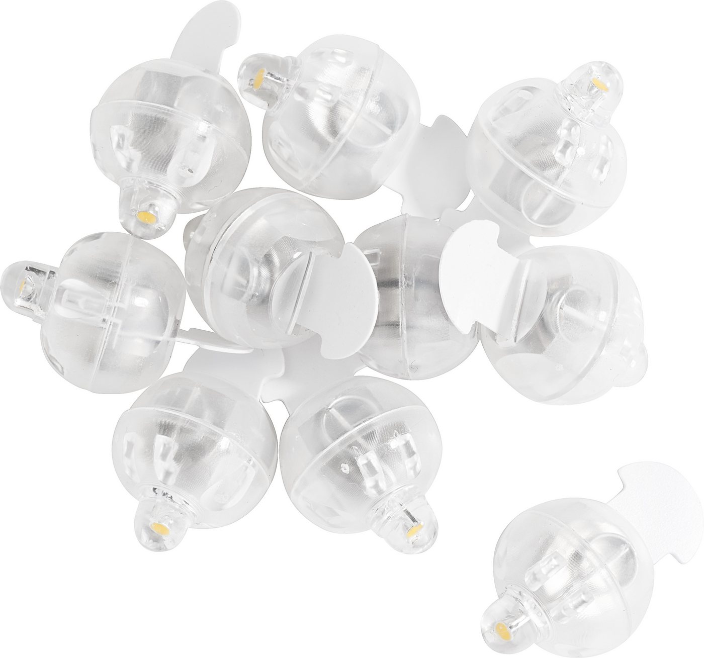HobbyFun LED-Leuchtmittel Mini-LED Leuchtkugeln, 10 Stück