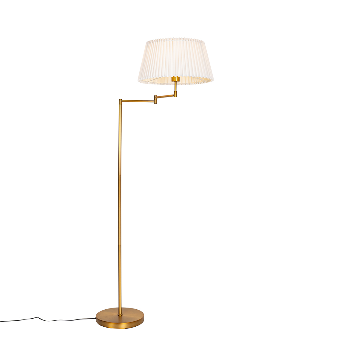Qazqa Stehlampe Ladas, ohne Leuchtmittel, Warmweiß, QAZQA Stehlampe, e27, Bronze, Stahl, classic-antique