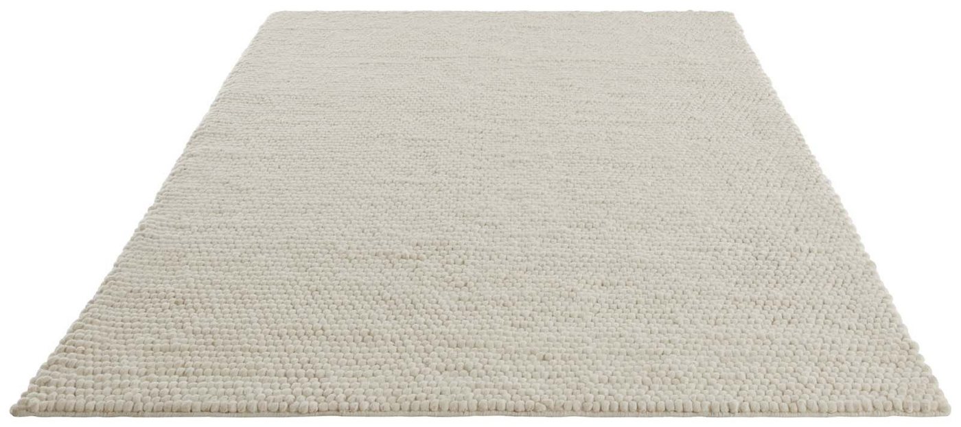 TaraCarpet Wollteppich TaraCarpet Bubble Moderner Schlingenteppich aus reiner Schurwolle, rechteckig, Höhe: 20 mm, Wollteppich braun Wohnzimmer Schlafzimmer Esszimmer Bubble ca 80x150 Bild 3