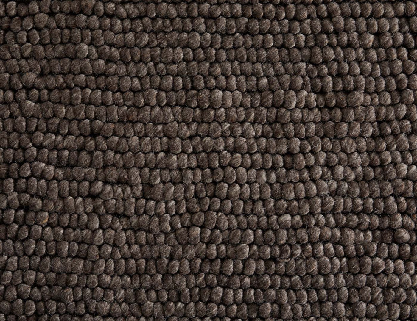 TaraCarpet Wollteppich TaraCarpet Bubble Moderner Schlingenteppich aus reiner Schurwolle, rechteckig, Höhe: 20 mm, Wollteppich braun Wohnzimmer Schlafzimmer Esszimmer Bubble ca 80x150 Bild 4